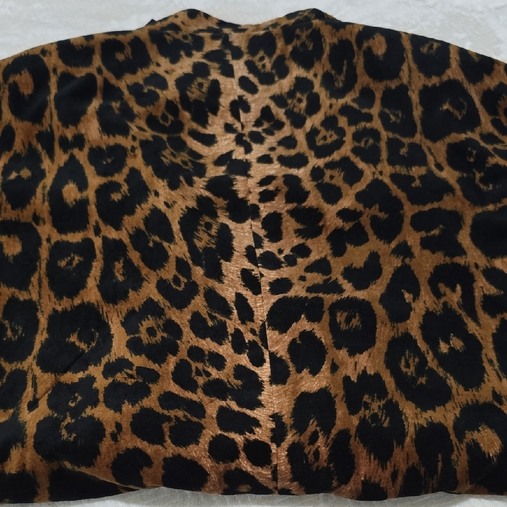Talbots LINDA EVANGELISTA campaign Animal Print Coat - Picture 17 of 17